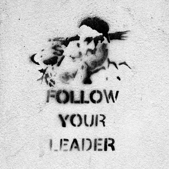 follow your leader stencil